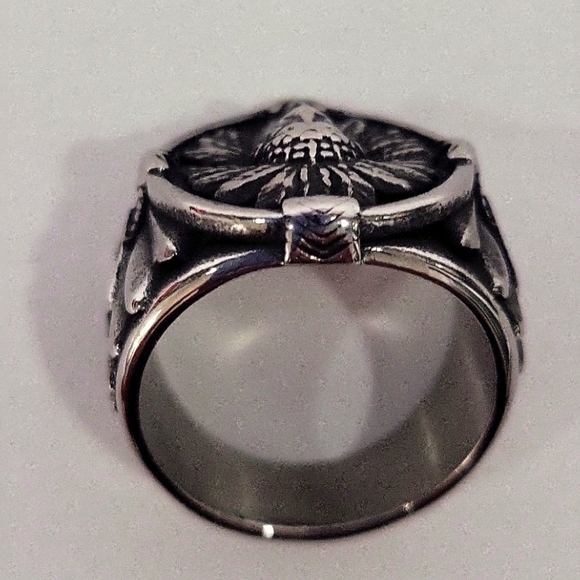 889- Native American Chief Handmade Men's Ring Size 10 NWT - Picture 8 of 9